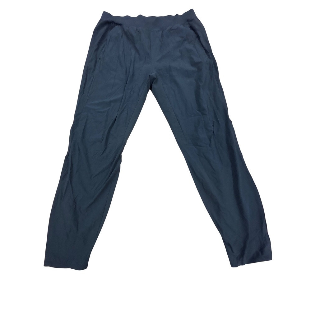 Lululemon Mens Black Tapered Athletic Jogger Pants XL Reflective Logo Activewear
